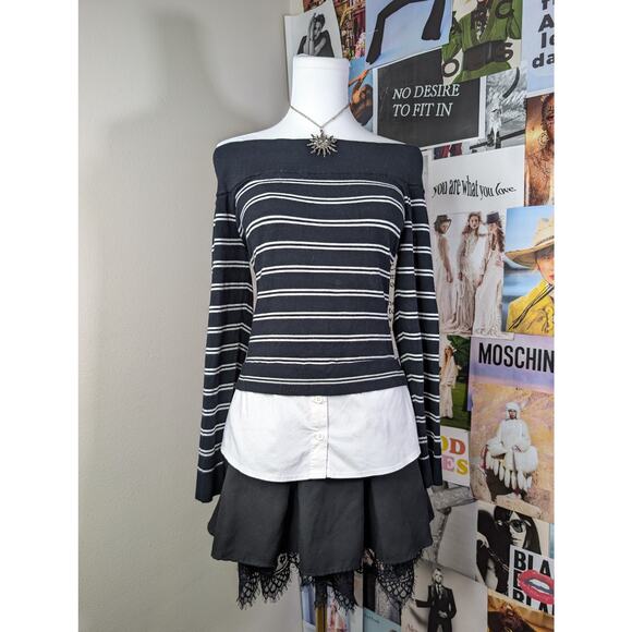INC. Y2K Striped Top - Picture 1 of 6